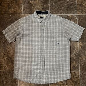 Billabong Straight Fit Short Sleeve Button Up Shirt Men's Size Medium